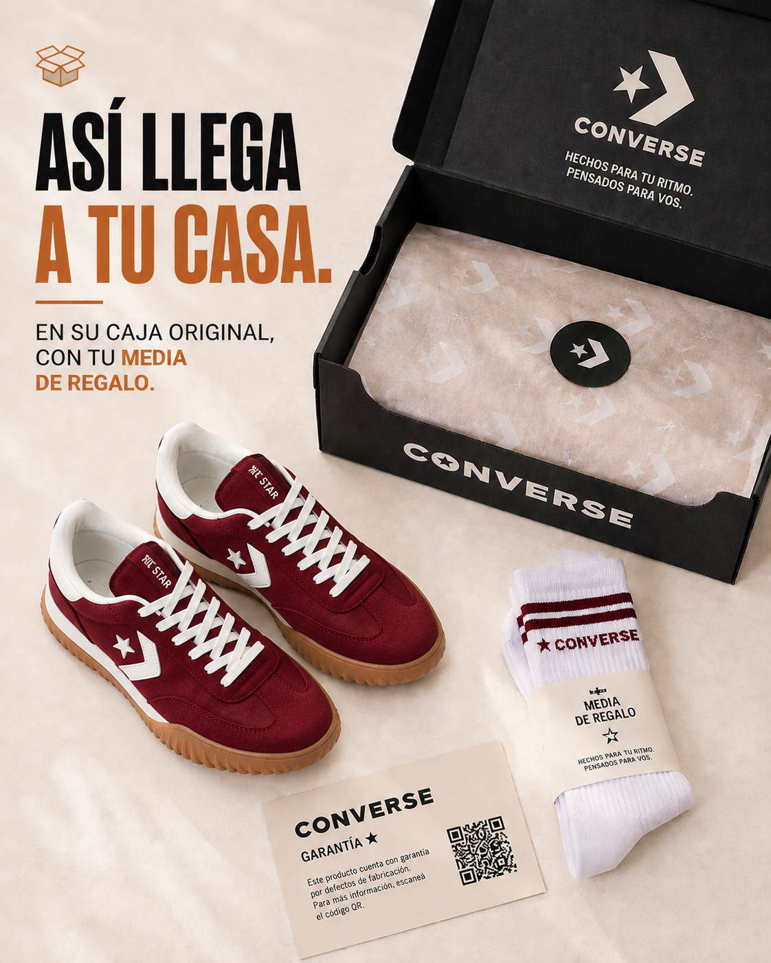Converse Run Star Y25 + Media de Regalo